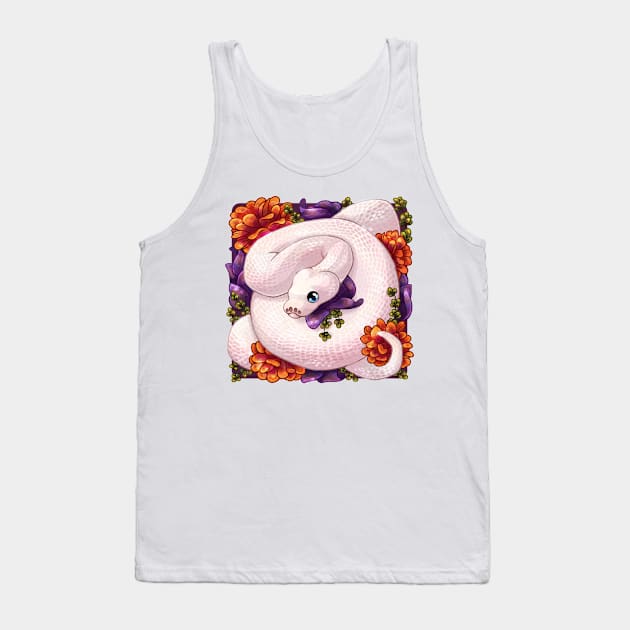 Snake in flowers Tank Top by NatureDrawing